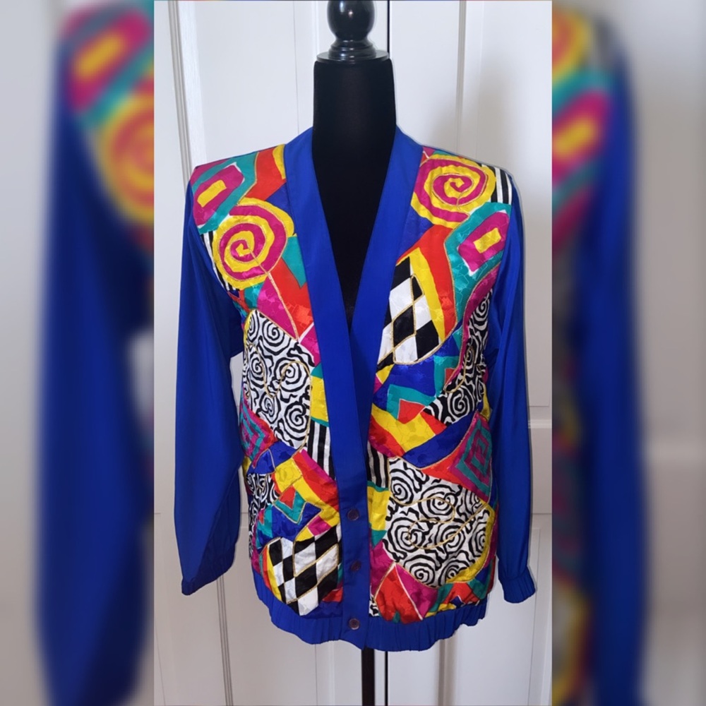 Retro Funky Clown 🤡 Print Cardigan